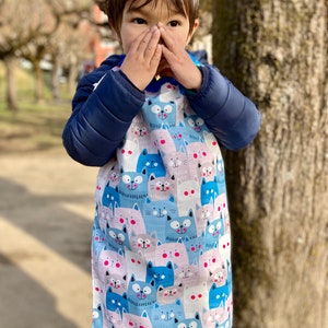 Children&#39;s activity apron, children&#39;s waterproof apron, clothes-covering apron, large bib, craft apron, Swiss made