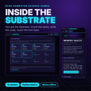 GCSE Computer Science Story Pack, Python and Pseudocode, GCSE Printable, Free Practicals, Homeschool, A4 and US Letter