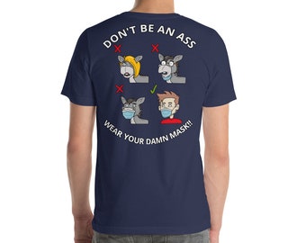 Nie bądź dupkiem! Koszulka unisex z krótkim rękawem