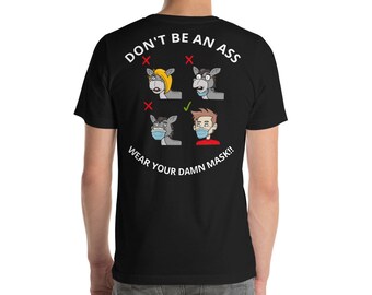 Nie bądź dupkiem! Koszulka unisex z krótkim rękawem