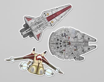 Star Wars - Raumschiff Sticker Set