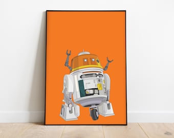 Star Wars - Rebels, Chopper Wanddruck