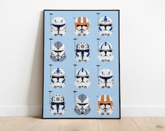 Star Wars - The Clone Wars, 501ste Legion Wanddruck