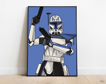 Star Wars - Captain Rex Clone Wars Poster