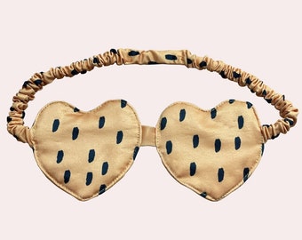 Wilde Herz Augenmaske | Geparden Augen Maske | Schlafmaske Leopard | Savannah Augenmaske | Preppy Fun Schlafmaske | Junggesellinnenabschied Augenmaske