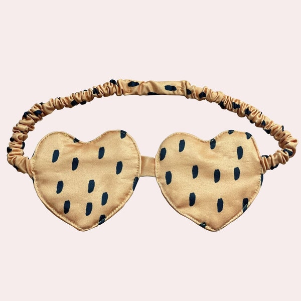 Wild Heart Eye Mask | Cheetah Eye Mask | Leopard Sleeping Mask | Savannah Eye Mask | Preppy Fun Sleeping Mask | Bachelorette Party Eye Mask