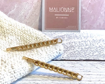 Chain Hair Clip | Chainmail Hair Pin | Chain Bobby-pin | Fashionable Hair Clip | Fun Runway Hair Clips | Modern Accessory | Trendy Hairclip