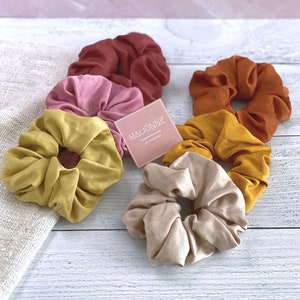 LARGE Tropical Faux Suede Scrunchie Set | Fall Scrunchie | Suede Oversized Scrunchy | Bright Colored Scrunchie | Bachelorette Hair Accessory