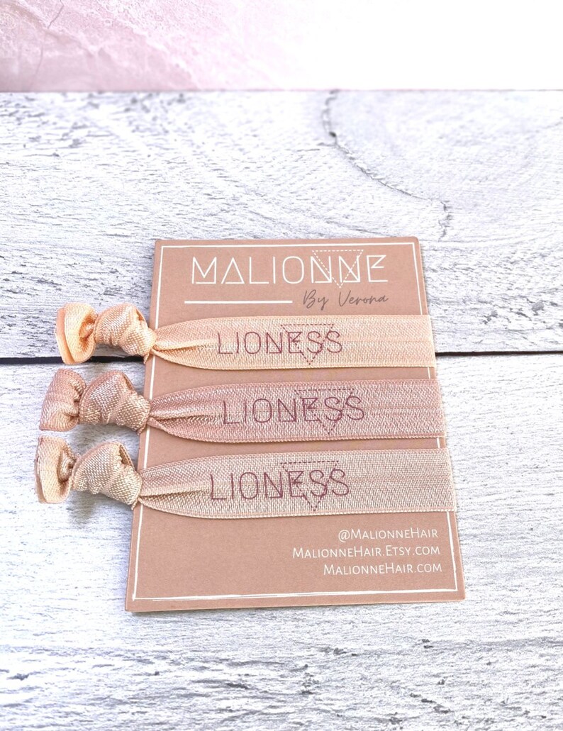 Lioness Hair Ties Bridal Shower Gift Festival Hair Etsy