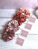 Love Scrunchies | Heart Scrunchie Bundle | Silk Rayon Scrunchies | Silk Blend | Red Toned Scrunchies | Fall Scrunchies | Elegant Hair Ties 