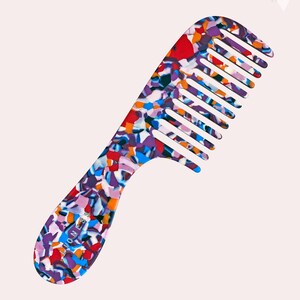 Ciel & Amélie Comb Set Porcelain Blue Comb Rainbow Comb Acetate Comb Resin Comb Marble Comb Travel Combs Colorful Women Gift Amélie Comb