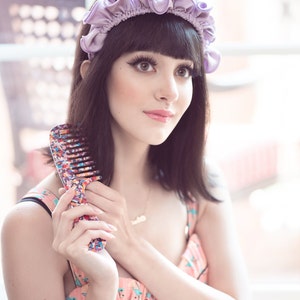 Ciel & Amélie Comb Set Porcelain Blue Comb Rainbow Comb Acetate Comb Resin Comb Marble Comb Travel Combs Colorful Women Gift image 3