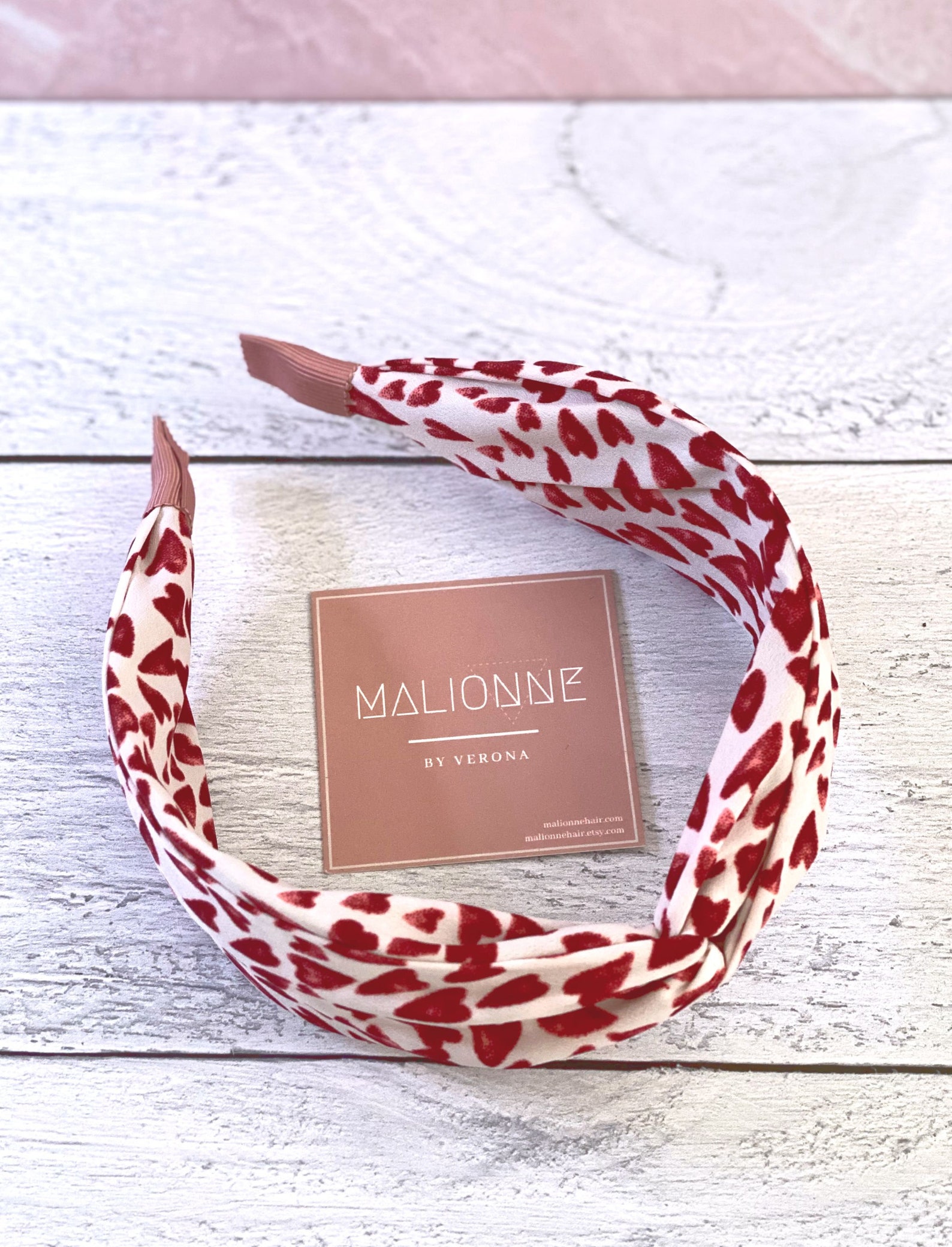 Valentine's Heart Headband Red Headband Wide Headband Etsy