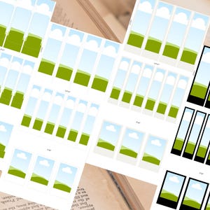 Anpassat bokmärke, bokmärkesmall, personlig, bokmärkesram i Canva, dra och släpp, redigerbart bokmärke i Canva, utskrivbart bokmärke, alla hjärtans dag bild 6