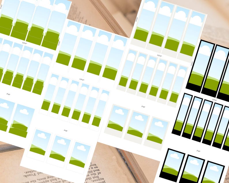 Anpassat bokmärke, bokmärkesmall, personlig, bokmärkesram i Canva, dra och släpp, redigerbart bokmärke i Canva, utskrivbart bokmärke, alla hjärtans dag bild 6