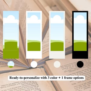 Anpassat bokmärke, bokmärkesmall, personlig, bokmärkesram i Canva, dra och släpp, redigerbart bokmärke i Canva, utskrivbart bokmärke, alla hjärtans dag bild 2