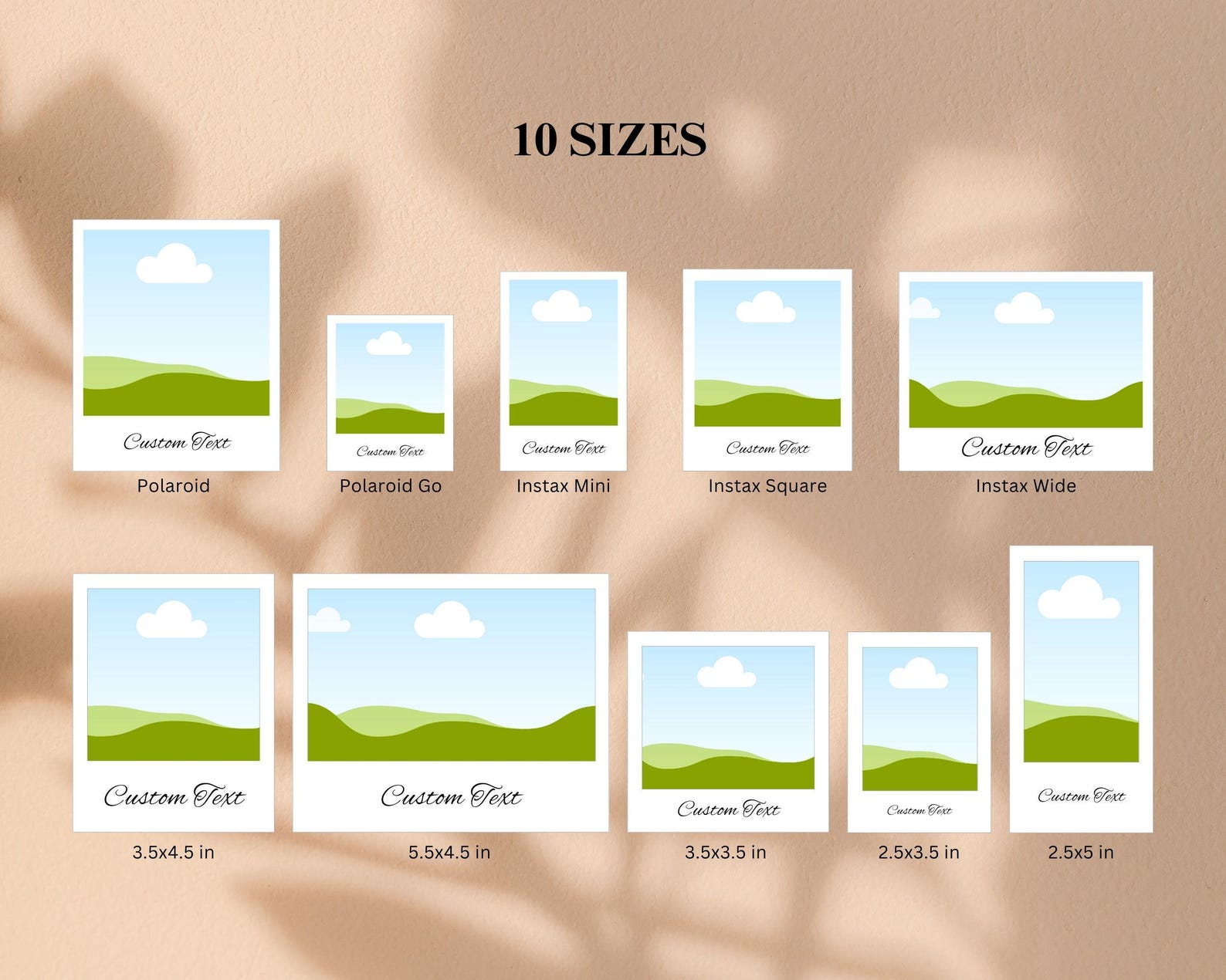 Custom Photo Template,vintage Frame Template,printable Photo Collage ...