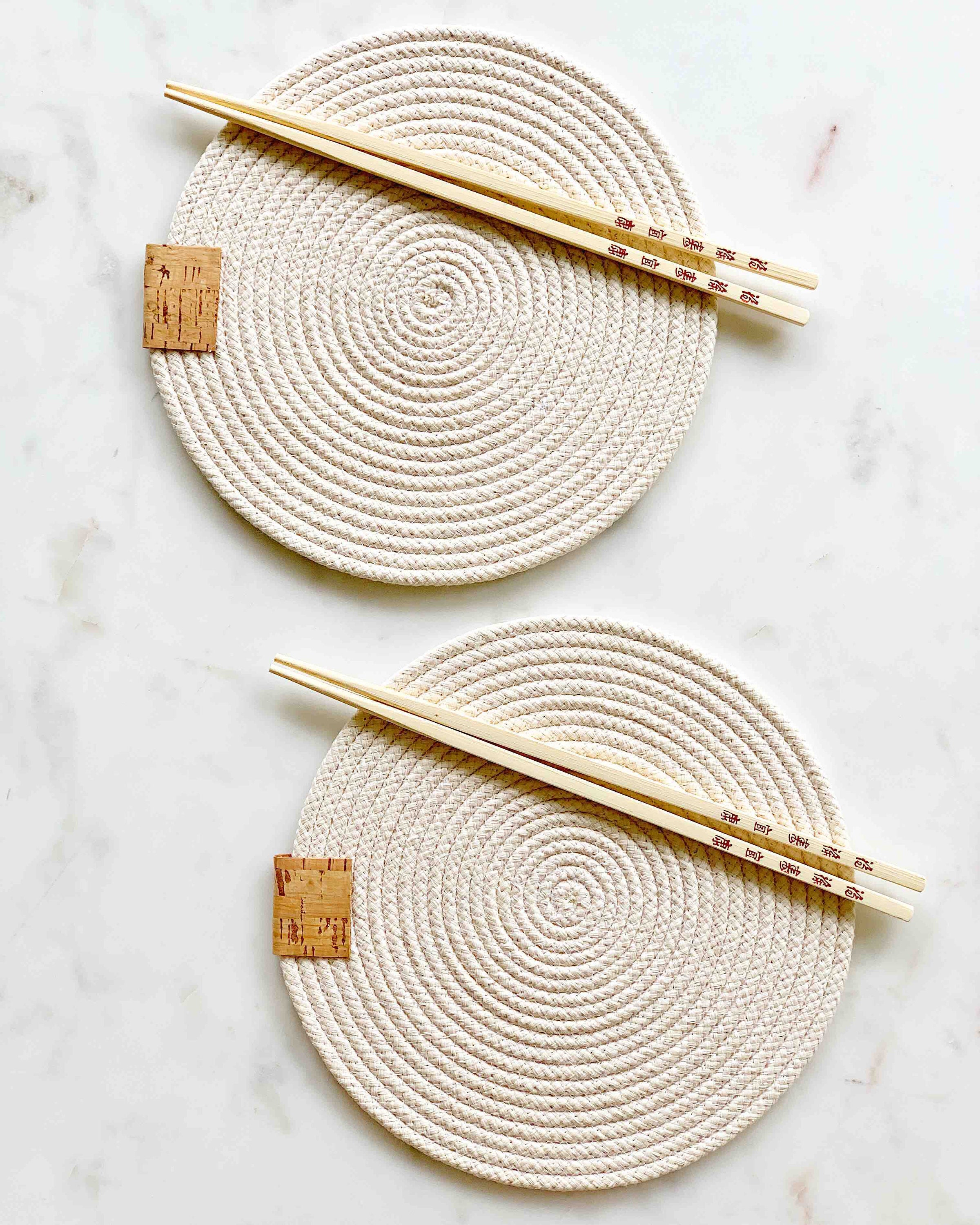 Placemat Rope Placemat Placemat Set Natural Beige Rope Etsy Australia