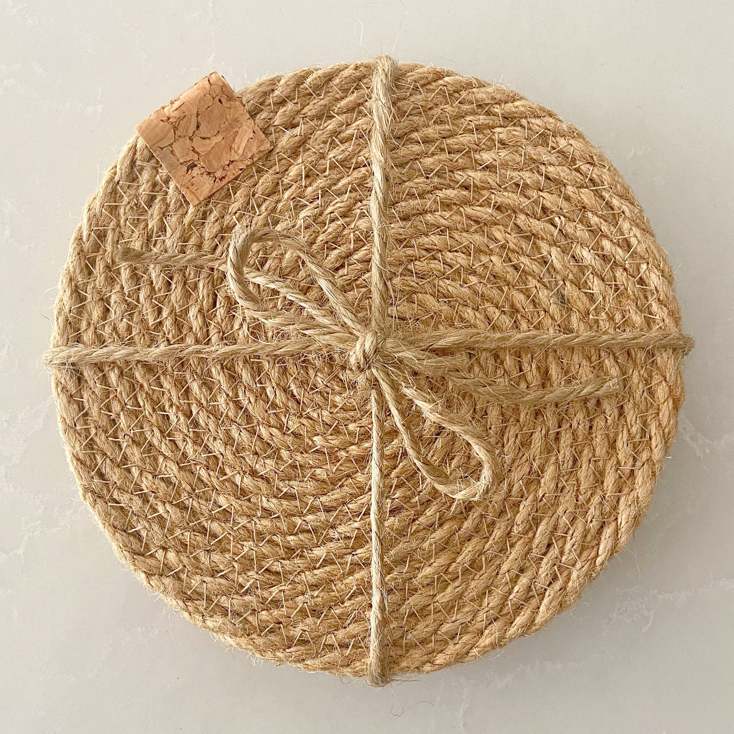 Jute Coasters Coaster Coaster Set Jute Etsy