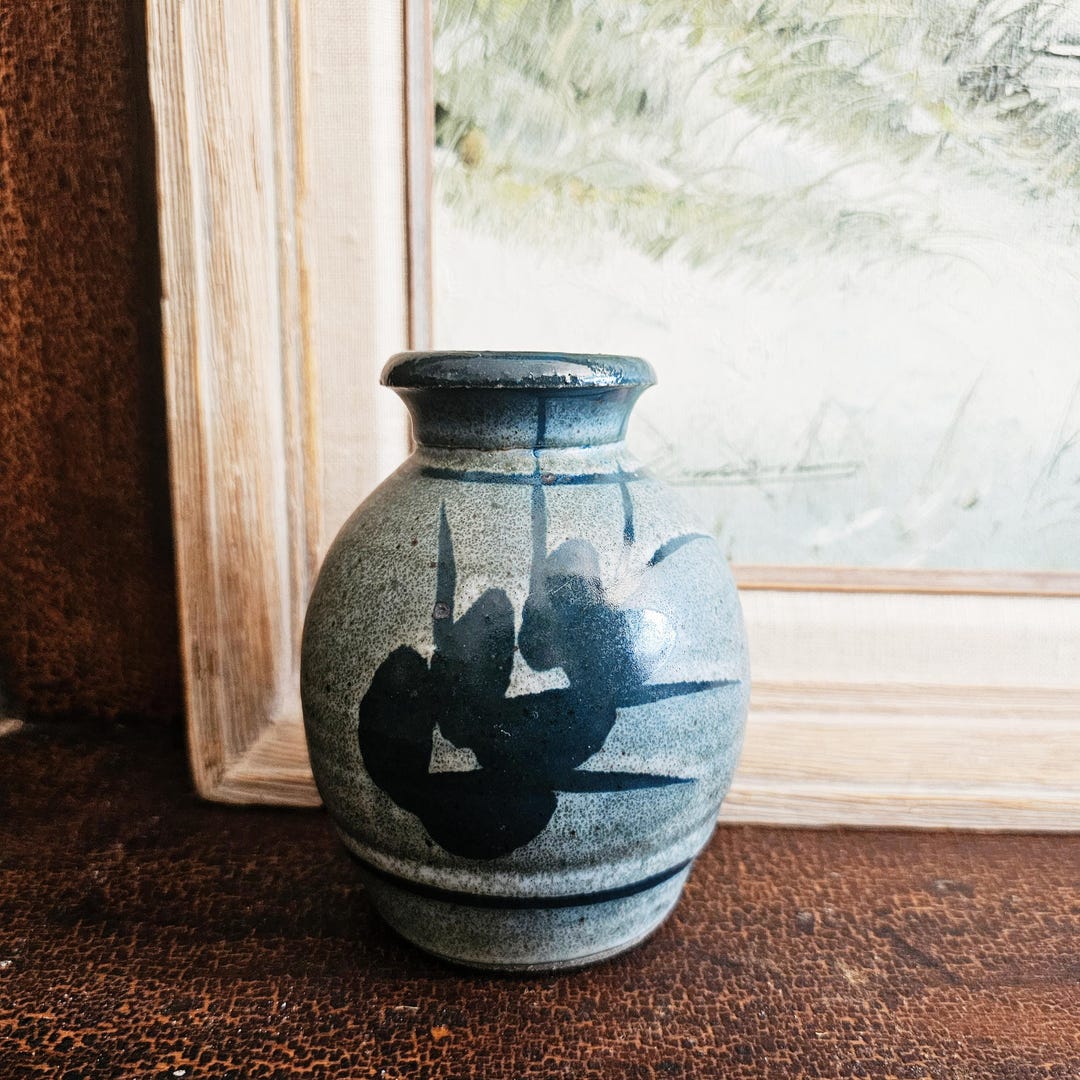VINTAGE | Studio Art Pottery Vase - Etsy
