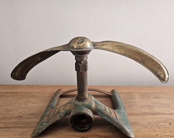 VINTAGE | Art Deco Brass Propeller Lawn Sprinkler