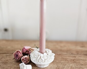 Ardalt Porcelain Flower Basket Candle Holder
