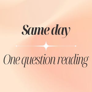 Same day one question psychic reading