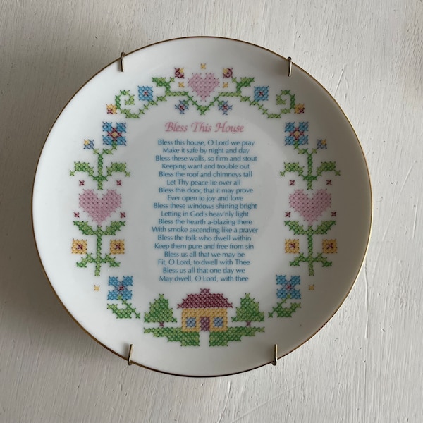 Bless This House Plates - Etsy