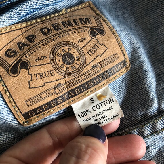 Vintage Gap Jean Denim True Test Jacket Y2K Size … - image 4