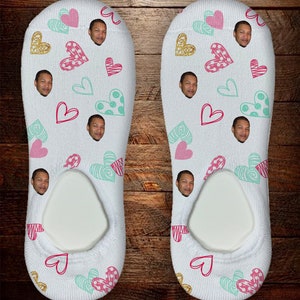 Valentines Day Socks, Heart and Photo Socks, Fun Socks