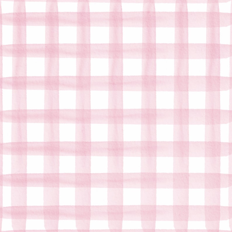 Pode incluir: Um fundo de padr&atilde;o vichy rosa e branco. O padr&atilde;o &eacute; composto por linhas horizontais e verticais que criam um efeito xadrez.