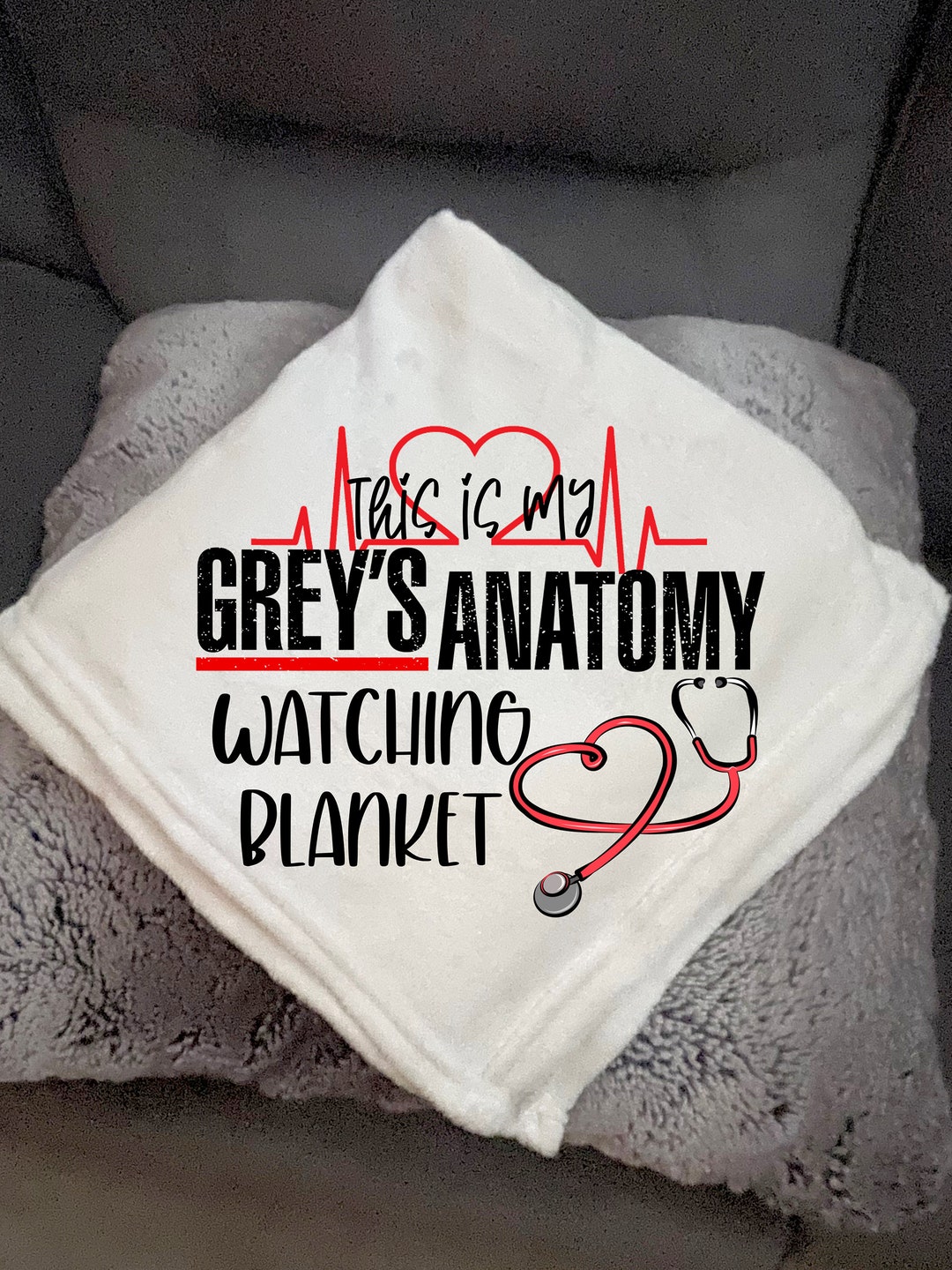 This is My Grey's Anatomy Watching Blanket Etsy