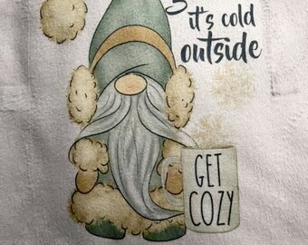 Snuggle up gnomies it's cold outside blanket