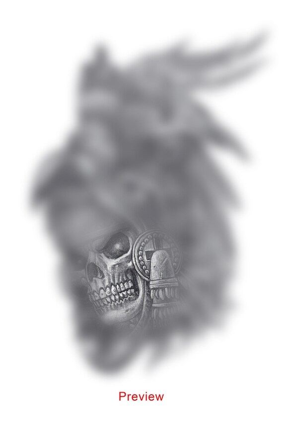 Azteken Adler Krieger 2 Tattoo Design Etsy