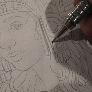 Aztec Princess Tattoo Design - Etsy