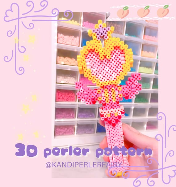 Instant Download!! 3D Perler Beads Pattern to Build This CUTE - Main Image