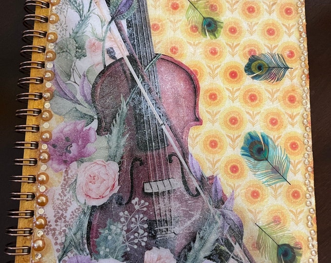 Oshun Ochun Ita Notebook Libreta. Music Resin Journal. Resin Diary. Santeria Libreta. Orisha Oshun Violin. New