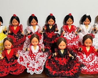 Spiritual Gypsy Flamenco Doll. Comb. 13 inch/32 cm. New. Handmade Vintage Gypsy Dress. Gift, Decoration, Collection Doll