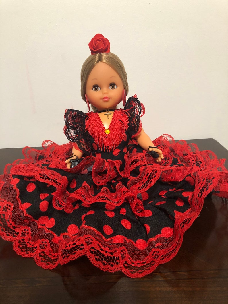 Muñeca Gitana Espiritual Flamenca Española. Muñeca Colección Etsy
