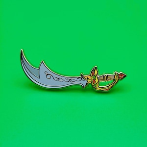 Scimitar of the Seven - 2" Hard Enamel Lapel Pin - Hyrulian Armory Series One