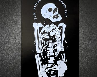 Father's Bones Art Print (Black & White) 11" x 17" Physical Print
