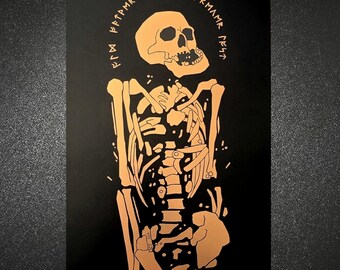 Father's Bones Art Print (Rose Gold Foil) 11" x 17" Physical Print