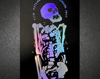Father's Bones Art Print (Iridescent Foil) 11" x 17" Physical Print