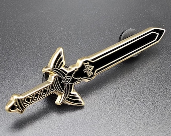 Master Sword - Black 2" Hard Enamel Pin