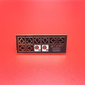 Konami Code - 1.5&quot; Hard Enamel Lapel Pin