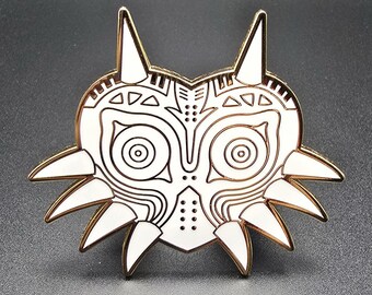 Majora's Mask - White 2" Hard Enamel Pin