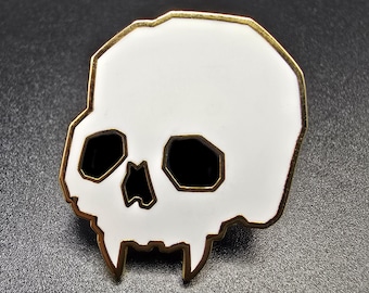 Tiny Vampire Skull 1" Hard Enamel Filler Pin