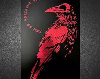 Forgotten Roads Art Print (Red Foil) 11" x 17" Physical Print