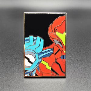 Dread Power Suit - 2&quot; Hard Enamel Pin - Metroid Power Suit Series