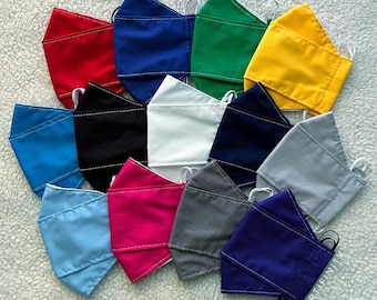 Solid Color Face Masks